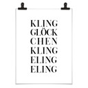 Poster Kling Glöckchen