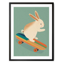 Plakat Treechild - Uroczy króliczek na deskorolce