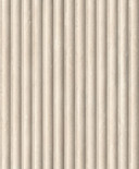 Papel pintado no tejido de color gris beige aspecto 3D panel acústico aspecto madera rayas clásico 