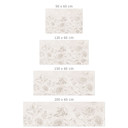Samoprzylepny panel ścienny do kuchni z polnymi kwiatami w kredowym kolorze Greige - Bloomery Decor