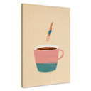 Canvas schilderij Duik in de koffie - Rivers