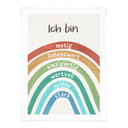 Affirmationsposter Regenbogen mit 6 Bestärkungen für Kinder