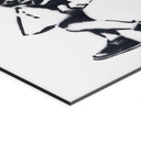 Stampa per pareti Bambina Street Art con Palloncino a Cuore - Habib - Alu-Dibond