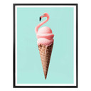 Plakat Loose - Lody Flamingo
