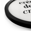 Plakat Crème de la crème - okrągły