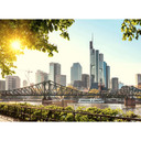 non-woven tapet FrankfurtCity fototapet Designwalls i blå og brun 