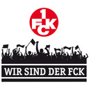Wandtattoo Wir sind der FCK mit Logo farbig