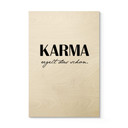 Holzbild Karma regelt das schon