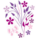 Wallsticker Smigrende Violetta