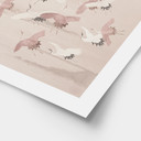 Plakat żurawie nad jeziorem - Bloomery Decor
