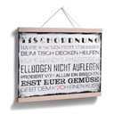 Poster Tischordnung
