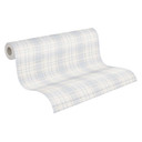 ternet tapet rosa hvid - non-woven tapet landstil A.S. Création - mat og lys struktur