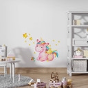 Muursticker Pinky de Eenhoorn