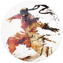 Latający Ninja - Kulik - Fototapeta okrągła - tapeta flizelinowa/tapeta flizelinowa samoprzylepna