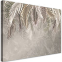 Canvasbillede, Palme blade beton 3D