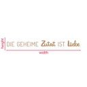 Spruch Deko - Die geheime Zutat ist Liebe - MDF Natur