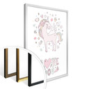 Plakat Kvilis - Love you - Jednorożec w szczęściu miłości