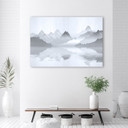 Tableau sur toile, Montagnes en mer abstraction