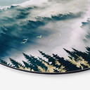 Dibond vægdekoration Mystisk tåge i skoven - SpaceFrog Designs – print på aluminium (Alu-Dibond)