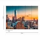 Fototapeta ManhattanSkyli niebieski szary - włóknina Designwalls 2 - 2,55 x 3,5 m