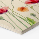 Sekskantet træ Disher - Colourful Poppies