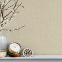 Non-woven tapet i tekstil almindelig look beige almindelig