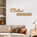 Dekoracja MDF napis 3D Chillout Lounge - natura