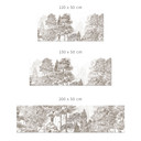 Keukenachterwand bos met boslandschap in beige - Ms Tiff