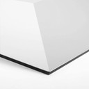 3D Hexagon Alu-Dibond - Hvid