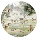 Naklejka na ścianę Kikki Belle - Forest fun - okrągła