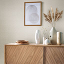 grafisk tapet, non-woven tapet Flora beige