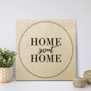 Plakat drewniany Home sweet Home - Square