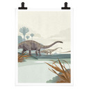 Plakat Brown - Diplodocus