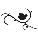 Sticker mural - Moineau