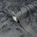 Ornamentalt tapet, non-woven Novamur Jackie sort