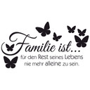Wandtattoo Familie ist... inkl. 5 Bilderrahmen