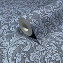 Tapeta z włókniny Ornamental Classic matowa w kolorze niebieskim 
