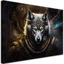 Canvasbillede, Abstrakte ulvedyr