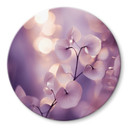 Glasbillede - Delikat orkidé i lilla - Treechild - Rund