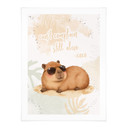 Plakat Cool Capybara - hasło wciąż żywe