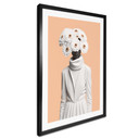 Plakat Dama w bieli z kwiatami - Treechild