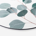 Tableau en alu-Dibond Sisi & Seb - Eucalyptus bleu - Rond