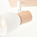 Spotbalken Emil, braun, 16,5 x 57,5 cm, Holz Lampe