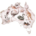 Muursticker Kvilis - Australia and its Animals