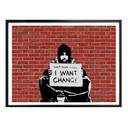 Plakat Banksy - Zachowaj monety