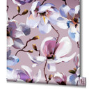 tapet, non-woven blomstertapet Flora pink, hvid