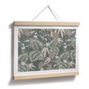 Plakat z kolibrem w tropikalnym lesie - Bloomery Decor