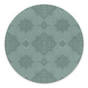 Billede Mønster Marrakech grøn - Bloomery Decor - rund – print på aluminium (Alu-Dibond)