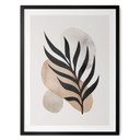Plakat Botaniczna sylwetka z artystyczną geometrią - Costa