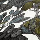 Architects Paper Floral Impression - Papier peint intissé jungle, vert
